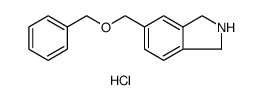 1H-Isoindole, 2,3-dihydro-5-[(phenylmethoxy)methyl]-, hydrochloride Structure