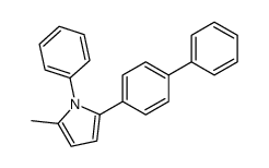 2-methyl-1-phenyl-5-(4-phenylphenyl)pyrrole结构式