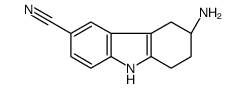 (6R)-6-amino-6,7,8,9-tetrahydro-5H-carbazole-3-carbonitrile Structure