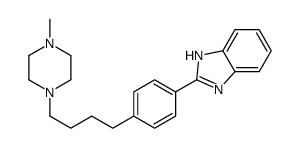 2-[4-[4-(4-methylpiperazin-1-yl)butyl]phenyl]-1H-benzimidazole结构式