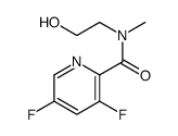 3,5-difluoro-N-(2-hydroxyethyl)-N-methylpyridine-2-carboxamide Structure