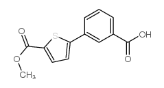 3-(5-methoxycarbonylthiophen-2-yl)benzoic acid Structure