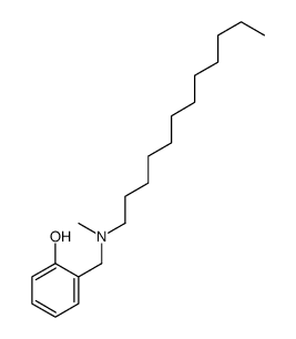 2-[[dodecyl(methyl)amino]methyl]phenol Structure