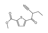 methyl 5-(2-cyanobutanoyl)thiophene-2-carboxylate结构式