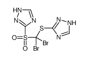 3-[[dibromo(1H-1,2,4-triazol-3-ylsulphonyl)methyl]thio]-1H-1,2,4-triazole Structure