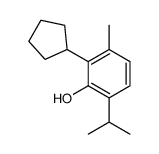 2-cyclopentyl-6-isopropyl-m-cresol结构式