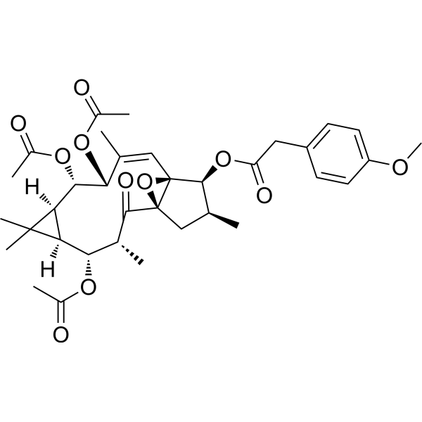 Ingol 7,8,12-triacetate 3-(4-methoxyphenyl)acetate Structure