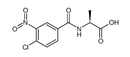 L-Alanine, N-(4-chloro-3-nitrobenzoyl) Structure