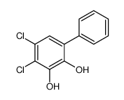 3,4-dichloro-6-phenylbenzene-1,2-diol结构式