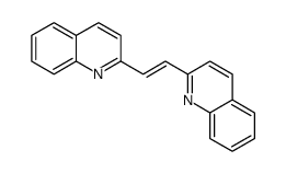 2-(2-quinolin-2-ylethenyl)quinoline结构式