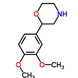 2-(3,4-二甲氧基苯基)吗啉结构式