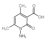 1-氨基-4,6-二甲基-2-氧代-1,2-二氢-吡啶-3-羧酸结构式