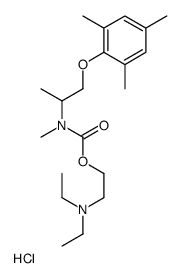 N-(1-Mesityloxy-2-propyl)-N-methylcarbamic acid, 2-(diethylamino)ethyl ester, hydrochloride picture