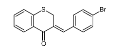 (Z)-3-(4-bromo-benzylidene)-thiochroman-4-one Structure