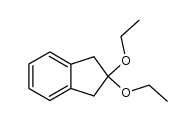 indan-2-one-diethylacetal Structure