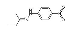 methyl ethyl ketone 4-nitrophenylhydrazone Structure