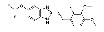 5-(Difluoromethoxy)-2-{[4-Chloro-3-Methoxy-2-Pyridinyl)Methyl]Thio}1H-Benzimidazole结构式