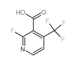 2-氟-4-(三氟甲基)吡啶-3-羧酸结构式