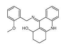 9-[(2-methoxyphenyl)methylamino]-1,2,3,4-tetrahydroacridin-1-ol structure