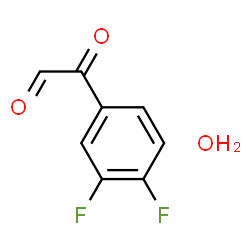 3,4-Difluorophenylglyoxal hydrate structure