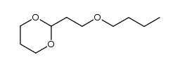 2-(2-butoxyethyl)-1,3-dioxane结构式