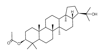 3β-AcO-22-OH-21αH-Hopan结构式