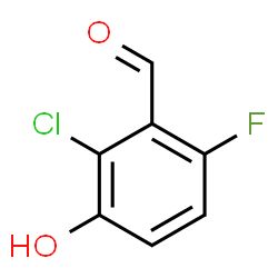 2-Chloro-6-fluoro-3-hydroxybenzaldehyde结构式