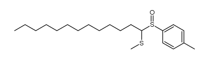 methyl(1-(p-tolylsulfinyl)tridecyl)sulfane Structure