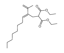 diethyl 2-<(E)-2-(isopropenyl)-2-decenyl> propanedioate Structure