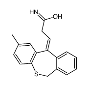 (3E)-3-(2-methyl-6H-benzo[c][1]benzothiepin-11-ylidene)propanamide Structure