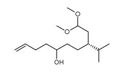 (8R)-8-isopropyl-10,10-dimethoxydec-1-en-5-ol Structure