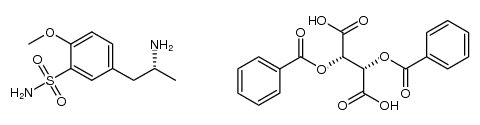 (R)-5-(2-aminopropyl)-2-methoxybenzenesulfonamide dibenzoyl-D-tartrate Structure