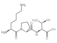 L-LYSYL-D-PROLYL-L-THREONINE Structure