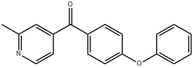 (2-甲基吡啶-4-基)(4-苯氧基苯基)甲酮结构式
