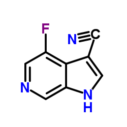 4-Fluoro-1H-pyrrolo[2,3-c]pyridine-3-carbonitrile Structure