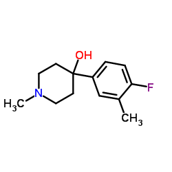 4-(4-Fluoro-3-methylphenyl)-1-methyl-4-piperidinol structure