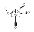 carbon monoxide,chloromercury,cyclopenta-1,3-diene,molybdenum Structure