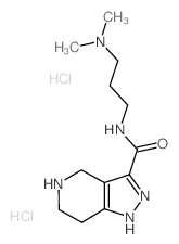 N-[3-(Dimethylamino)propyl]-4,5,6,7-tetrahydro-1H-pyrazolo[4,3-c]pyridine-3-carboxamide diHCl Structure