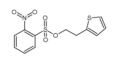 2-(thiophen-2-yl)ethyl 2-nitrobenzene-1-sulfonate Structure