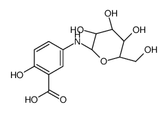 N-glucopyranosyl-5-aminosalicylic acid Structure