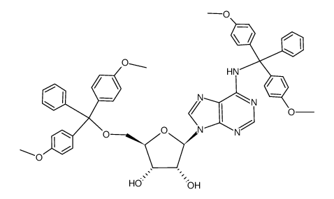 5'-O,N6-BIS-(4-METHOXYTRITYL)-ADENOSINE Structure