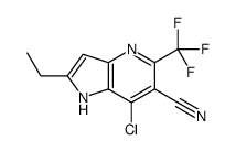 7-氯-2-乙基-5-(三氟甲基)-1H-吡咯并[3,2-b]吡啶-6-甲星空app结构式