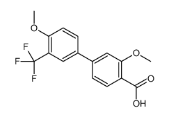 2-methoxy-4-[4-methoxy-3-(trifluoromethyl)phenyl]benzoic acid Structure