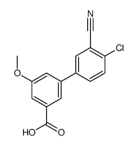 3-(4-chloro-3-cyanophenyl)-5-methoxybenzoic acid结构式