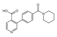 3-[4-(piperidine-1-carbonyl)phenyl]pyridine-4-carboxylic acid结构式