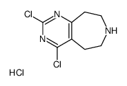 2,4-Dichloro-6,7,8,9-tetrahydro-5H-pyrimido[4,5-d]azepine hydrochloride structure