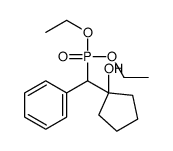 1-[diethoxyphosphoryl(phenyl)methyl]cyclopentan-1-ol Structure