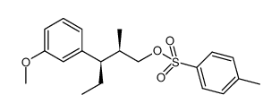 (R),(R)-toluene-4-sulfonic acid 3-(3-methoxy-phenyl)-2-methyl-pentyl ester Structure