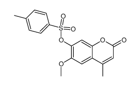 6-methoxy-4-methyl-7-(toluene-4-sulfonyloxy)-coumarin Structure