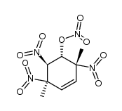 3,6-dimethyl-t-5-nitrato-r-3,c-4,t-6-trinitrocyclohexene结构式